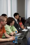 Участники расширенного заседания Совета молодых ученых Уфимского государственного нефтяного технического университета с представителями Совета молодых ученых Самарского государственного технического университета