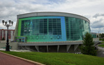 Здание Конгресс-холла в Уфе, где проходят Саммиты глав государств и правительств БРИКС и ШОС